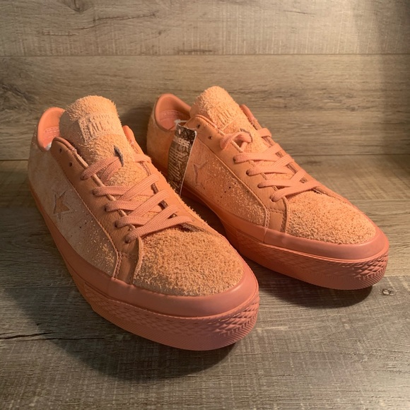 converse leather pink blush